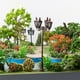 thumbnail image 4 of Wosthever Farola en miniatura resistente al agua poste alto decorativo diseño de cuatro cabezas Mini farola modelo de lámpara de jardín Artesanía Modelo 3, 4 of 6
