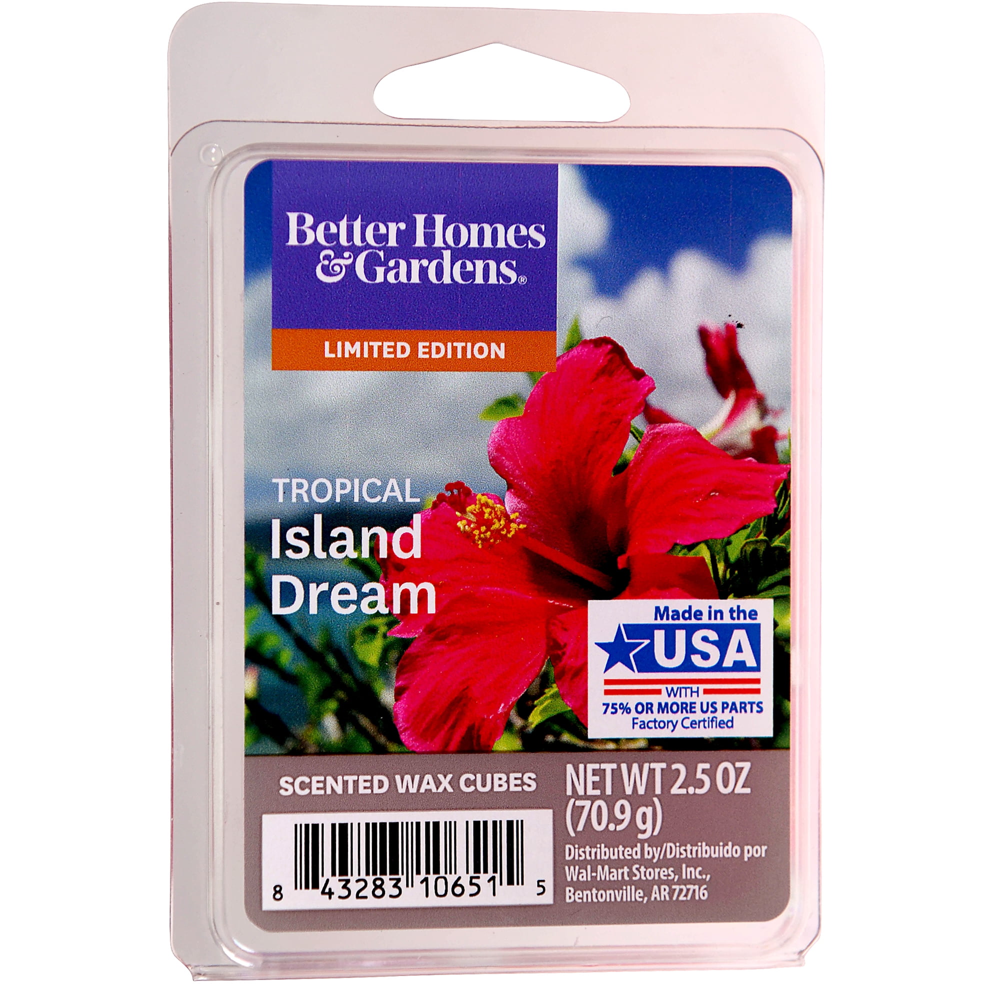 Better Homes and Gardens Scented Wax Cubes, Tropical Island Dream