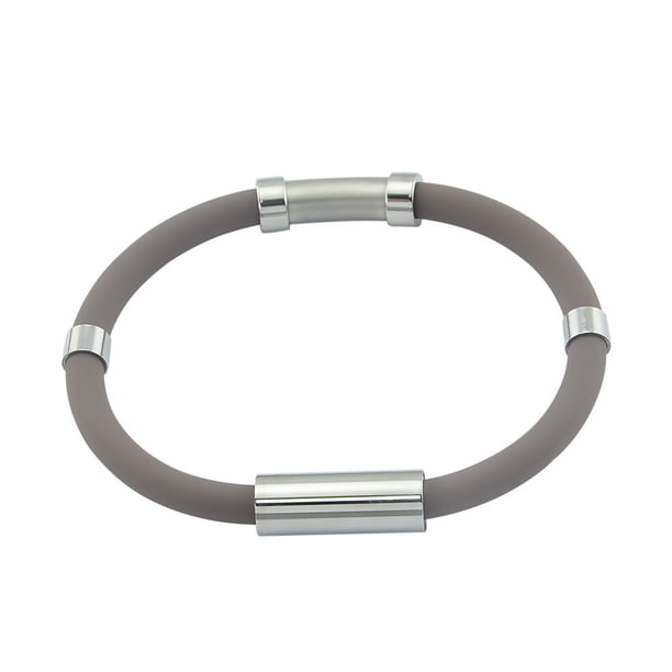 Guardurnaity inalámbrica para adultos, antiestática de iones negativos de silicona, resistente al agua, antideslizante, brazalete de vestir Ropa, zapatos y accesorios Miscelánea macho gris