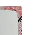thumbnail image 3 of Ambesonne Tropical Vibes Fitted Sheet, Soft Colors Palm Art, Twin XL Size, Pale Pink Yellow Coral, 3 of 5