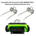 thumbnail image 5 of 36PCS Replacement Dethatcher Tines for Greenworks 29272 27022 2500600G Steel Scarifier Parts, 5 of 5