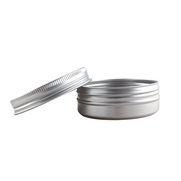 24 PC Jam Jars Tins Mason Lids Food Containers with Toiletry Bottles Thread Wallet Travel Silver