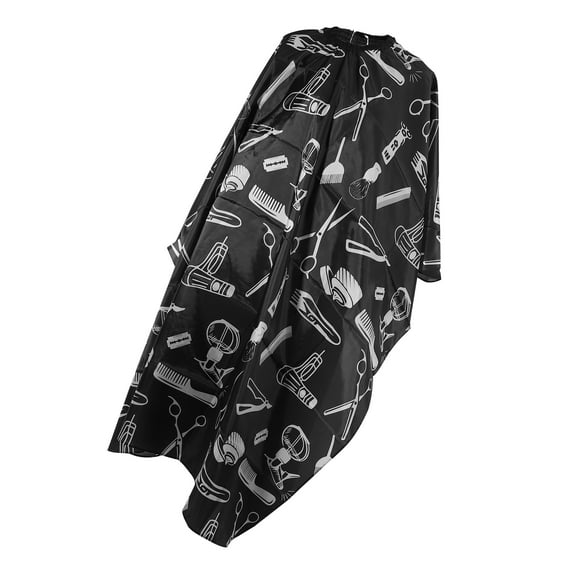 Vocoste Hair Cut Hairdressing Cloth Waterproof Professional Barber Gown 160x140cm Polyester Taffeta Black