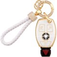thumbnail image 1 of LAICAIW for Mercedes Key Fob Cover, 3 Buttons Soft TPU Key Fob Protector with Key Fob Keychain Fit for Mercedes Benz A B C E G R S M Class AMG Remote Start Key Fob Case(Bz), 1 of 6
