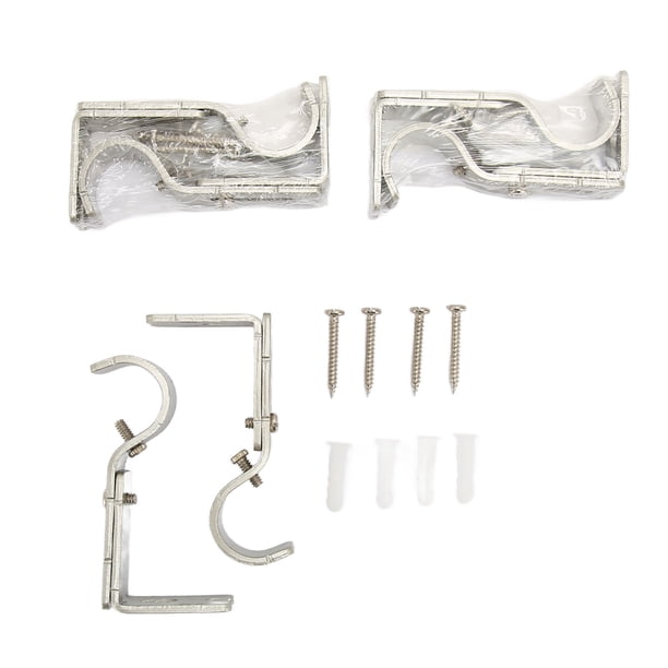Soporte De Cortina Con Soporte De Poste Romano, Soporte De Barra De Cortina Ajustable Resistente De 6 Piezas Para Casa