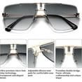 thumbnail image 6 of Men Sunglasses Square Black Lentes Gafas, 6 of 6