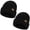 Black+Black, variant on Beanie Hats for Women and Men Knit Soft Winter Warm Cuffed Hat, Black 2 pack