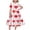 Orange, variant on Afuyipoi Girls Heart Peinted Dress,V-Neck Elastic Waist Short Sleeve Festival Dresses White 9-10