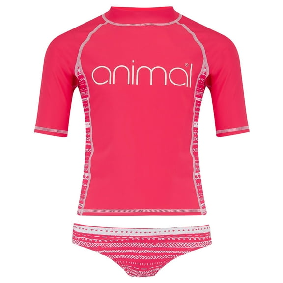 Posie Short Sleeve Rash Vest [Petunia Pink]