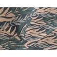 thumbnail image 3 of Ambesonne Tropical Boho Quilted Coverlet 2 Pcs, Simple Neutral Leaves, Twin Size, Peach Hunter Green Grey, 3 of 4