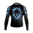thumbnail image 2 of Raven Fightwear Men's Storm Dragon Rash Guard MMA BJJ Black, 2 of 3