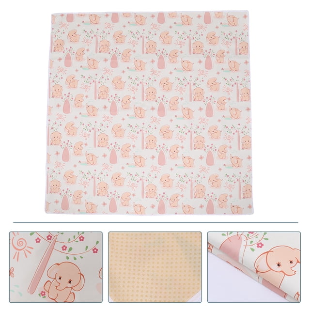 OULII Washable High Chair Floor Mat Multi Polyester for Outdoor Use with Spills Protection 1Pack