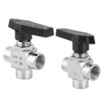 thumbnail image 1 of Thread, 3 Way Ball Valve, Waterproof Valve, Presion For Water Pipe Control Water Pipe, 1 of 5