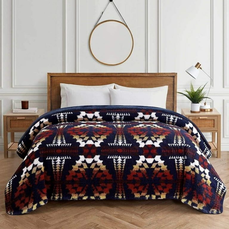 NEW Pendleton Sherpa fleece King Blanket Brand New legend lake navy 2024 King size