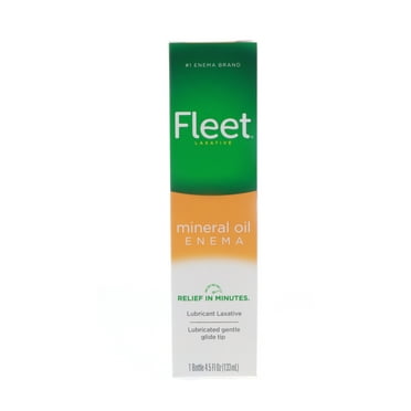 Fleet Mineral Oil Enema Ready To Use, 4.5 Oz, 3 Pack