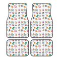 thumbnail image 1 of Honeii Hello Summer Cat Print Car Foot Mat Four-Piece Set - Front & Rear Universal Car Floor Mats for SUVs, Trucks, Sedans, 1 of 7