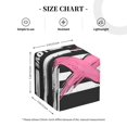 thumbnail image 4 of Balery Ribbon Breast Cancer Awareness Porta Pañuelos de Cuero con Estampado – Funda Moderna Cuadrada para Caja de Pañuelos, Dispensador 5x5x5'', 4 of 7