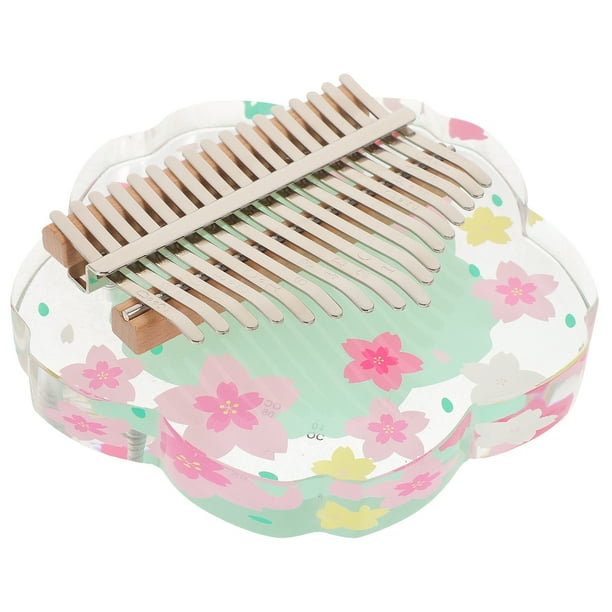 1 juego de piano de dedo portátil de madera Kalimba, instrumento de dedo Mbira, mini instrumento Kalimba