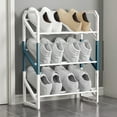 thumbnail image 1 of Zapatero Seplovoe azul, organizador de zapatos de 3 niveles con estantes metálicos, capacidad para hasta 6 pares de zapatos, 1 of 7