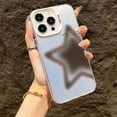 thumbnail image 3 of Funda para teléfono con diseño gráfico láser mate con estrellas manchadas para iPhone 16, 15, 14 Pro Max, fundas para iPhone 11, 12, 13, XS, X, XR, 7, 8 Plus, 15, cubierta enchapada, 3 of 5