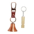 thumbnail image 3 of Silbato para perros de gran potencia con orejeras y gancho para colgar, silbato de emergencia, enganche para mochila, ideal para pesca y escalada. bronce rojo brillante, 3 of 9