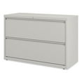 thumbnail image 5 of Alera Lateral File, 2 Legal/Letter-Size File Drawers, Light Gray, 42" x 18.63" x 28", 5 of 9