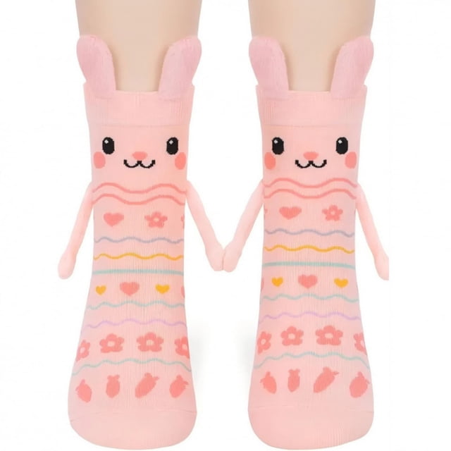 Yhmxh Calcetines de conejito de Pascua Manos con calcetines