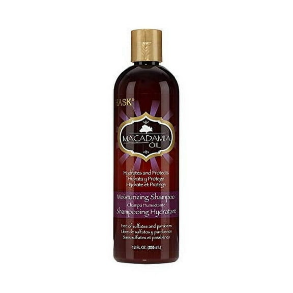 Hask Macadamia Oil Moisturizing Hair Care Shampoo, 12 Fluid Ounce