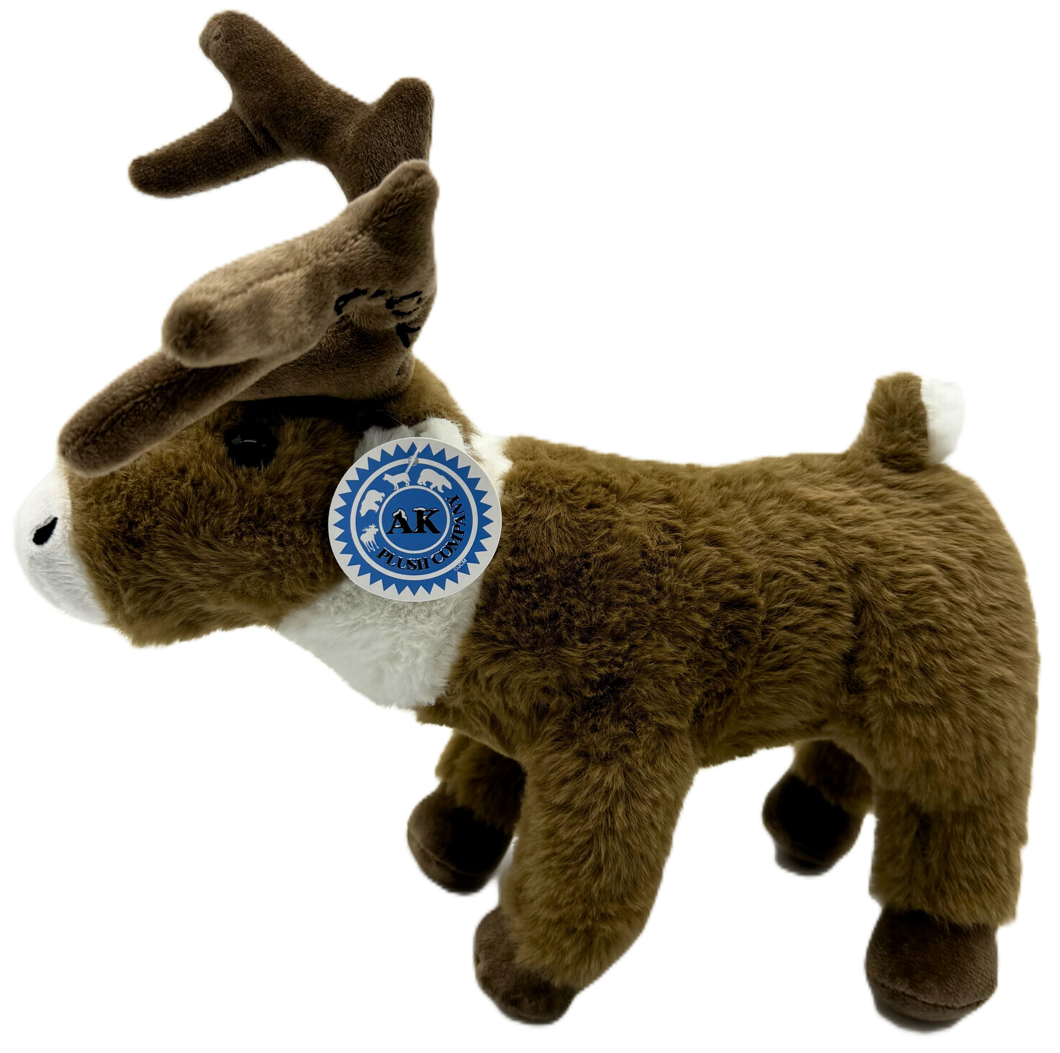 Alaskagift Reindeer Plush With Antlers