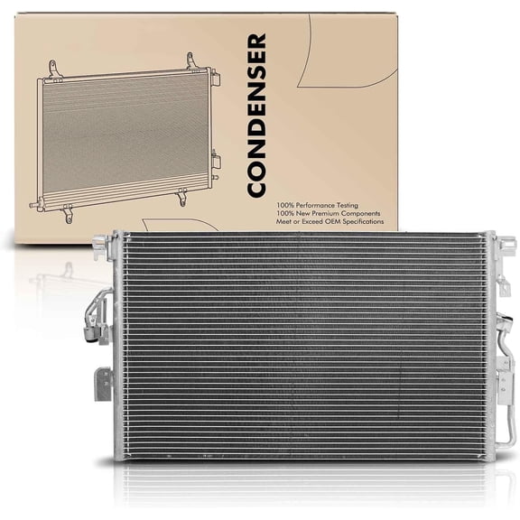 A-Premium Air Conditioning A/C Condenser Compatible with Saturn Vue 2004 2005 2006 2007 V6 3.5L, Replace# 3343, 15897864