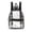 Style B, variant on Homellea Clear Backpack, Heavy Duty PVC Transparent Backpack with Yellow Sunflower Pattern, See Through Bookbag for Stadium,Travel(Black, 4.33"x9.25"x12.6")