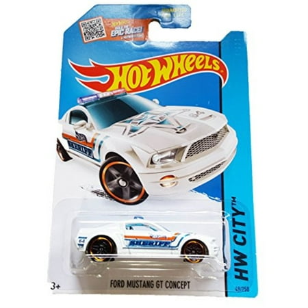 hot wheels 2015 hw city ford mustang gt concept (police car) 49/250,