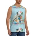 thumbnail image 2 of Pofeuu A Funny Little Dalmatian Puppy Print Men's Muscle T-Shirt, Sleeveless, Muscle Tank, Classic Muscle Tee Top For Men Casual Sleeveless Muscle T-Shirt Trendy Clothes-Large, 2 of 7