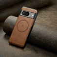 thumbnail image 6 of Magnetic Phone Case for Google Pixel 8, Classic Business Shockproof Protective Compatible with MagSafe Charging PU Leather Back Case for Men Women for Google Pixel 8 - Brown, 6 of 7