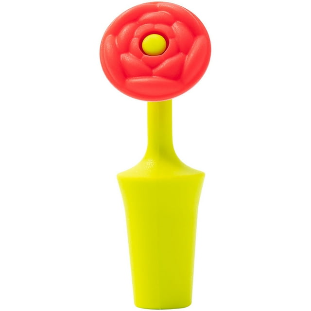 Rbaofujie Bouchon de Bouteille de Vin en Silicone Bouchon de Bouteille de Vin Rouge en Forme de Fleur Scellé Bouchon de Vin pour Cuisine Couvercle de Bouteille de Condiment en Silicone