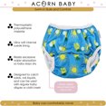 thumbnail image 4 of Acorn Baby Swim Diaper - Blue Sunny Pineapple Adjustable Swimming Diaper, 4 of 7
