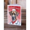 thumbnail image 2 of Carolines Treasures DAC8140GCA7P 5 x 7 in. Great Dane Get Well Soon Greeting Cards - Pack of 8, 2 of 3