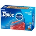 Ziploc® Brand Freezer Bags with New Stay Open Design, Quart, 75