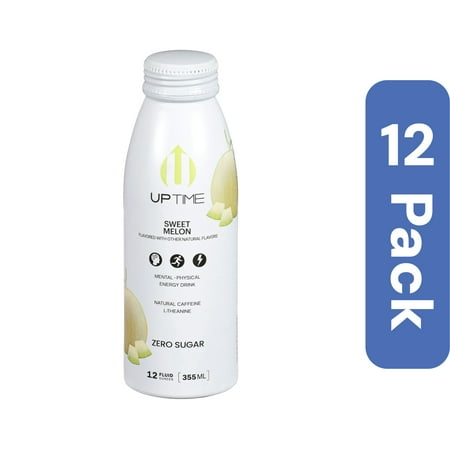 Uptime Energy Drink Summer Melon 12 fl oz (Pack Of 12)