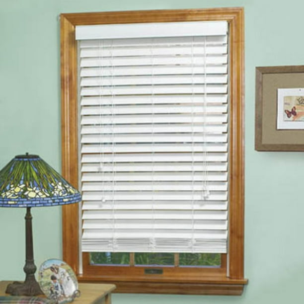 Achim Home Furnishings Madera Falsa 2Inch Faux Wood Blind, 30Inch by