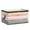 A, variant on Kilougeis Under $5 Large Clear Thick Plastic Storage Box with Hinged Lid,Durable High Capacity Organizer for Home,Camping,Travel,Moving,21.6X13.8X12In