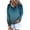 Dark Blue, variant on Jinhomg Womens Trendy Hooded Sweatshirt Long Sleeve Gradient Color Tops Fall Casual Cozy Quarter Button Up Sweatshirts with Kangaroo Pocket Green S