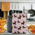 thumbnail image 4 of ZUXONGSY Christmas Dachshund Air Fryer Cover Dust CoverElectric Appliance Cover with Bottom Edge Rice Cooker Coffee Machine Cover Not Easy to Pilling And Fade 5 6 7 Qt Xmas Decor, 4 of 7