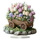 thumbnail image 3 of Tablero decorativo de decoración de carrito de flores 2D con Base, regalo de cumpleaños, coleccionables, de arte acrílicas para estante de, 3 of 8