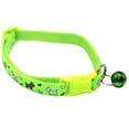 thumbnail image 2 of Walbest Pet Collar for Cats and Dogs Adjustable Nylon Bell Blue Pink Green or Yellow Colors, 2 of 7