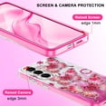 thumbnail image 6 of CASEFIV for Samsung Galaxy S26 Plus Case,[Magnetic Invisible Stand][Military-Grade Drop Protection] Slim Glossy Marble Pattern Back Shockproof Protective Phone Cover,Purple Marble, 6 of 8