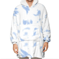 thumbnail image 1 of TheFound Blanket Hoodie Cartoon Animal Print Sherpa Lining Hooded Sweatshirt, 1 of 6