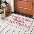 thumbnail image 4 of Happy Mother's Day Entryway Rug 2'x3'&nbsp; Non Slip Front Door Mats, Pink Floral Buffalo Plaid Burlap Entrance Rugs Indoor Outdoor Carpet, Washable Floor Mats Small Area Rug for Bedroom Kitchen, 4 of 8