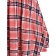 thumbnail image 4 of Tamaño de la camiseta redonda de la tela escocesa Rosegal Camisetas tallas grandes, 4 of 5