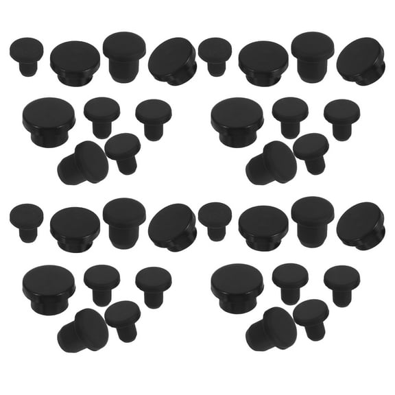 WORGEOUS 50PCS Rubber Stoppers Silicone Waterproof Hole Plug Replacement Dustproof Soft Flexible Reusable Plugs for Industrial and Household Use Silicone Bottle Stopper